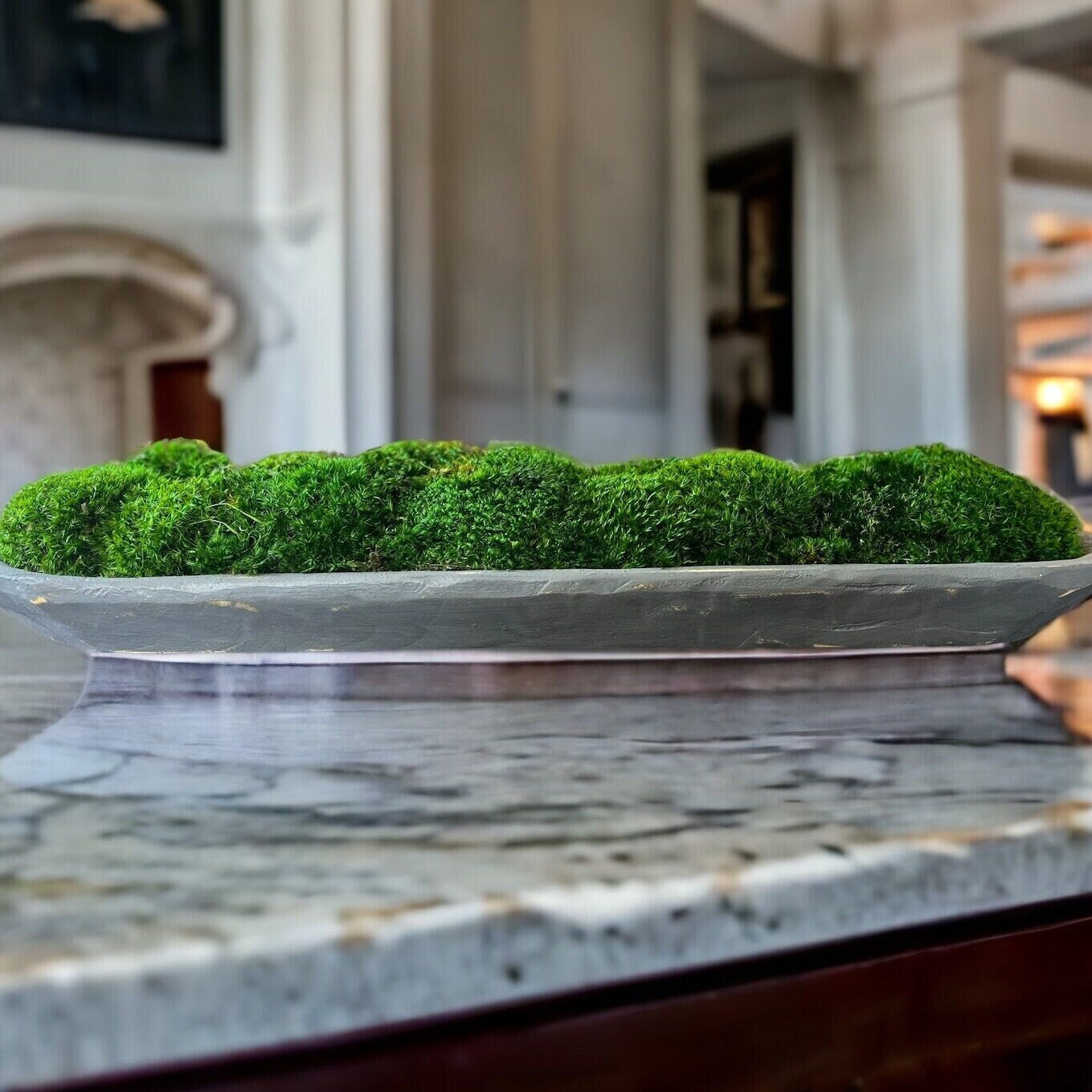 30" konservierte moosgraue Teigschüssel