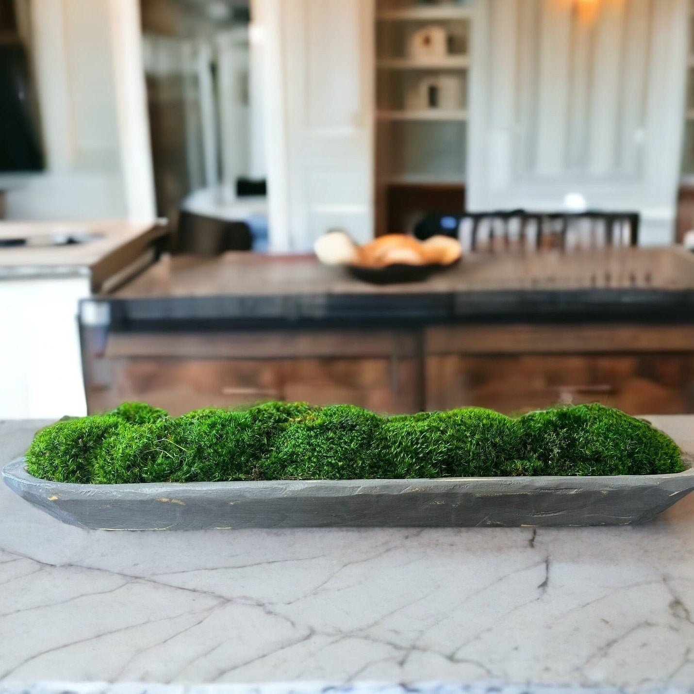 30" konservierte moosgraue Teigschüssel