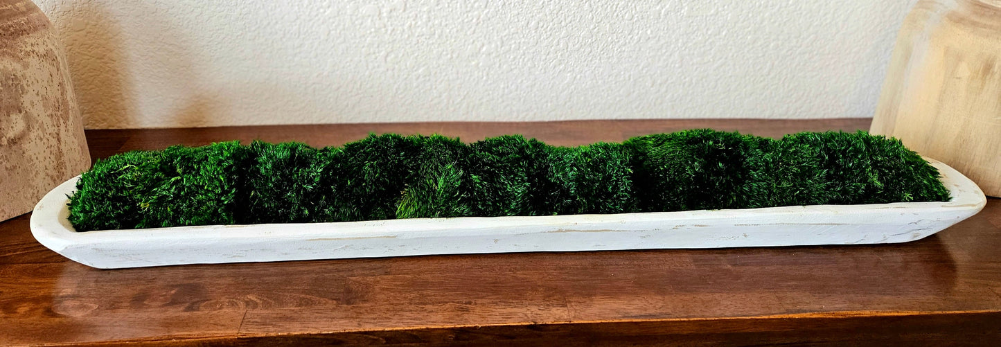 40" lange rustikale Teigschüssel aus Holz