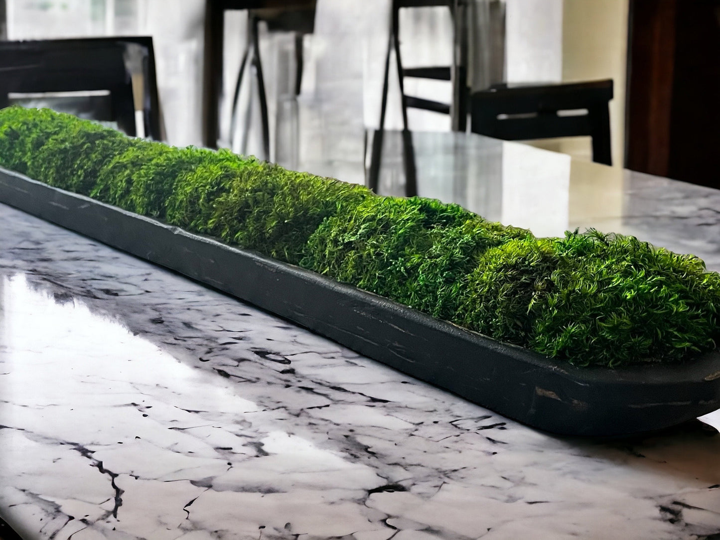 40" lange rustikale Teigschüssel aus Holz