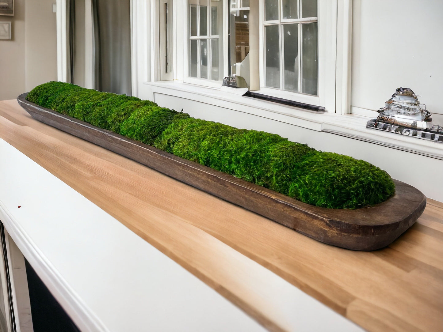 Bol en bois rustique de 40 po