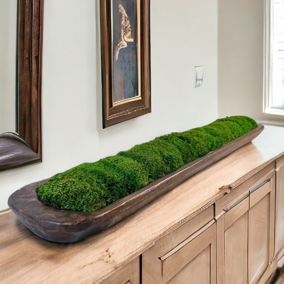 Bol en bois rustique de 40 po