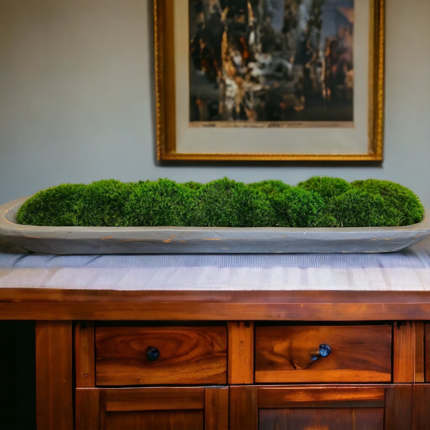 30" konservierte moosgraue Teigschüssel