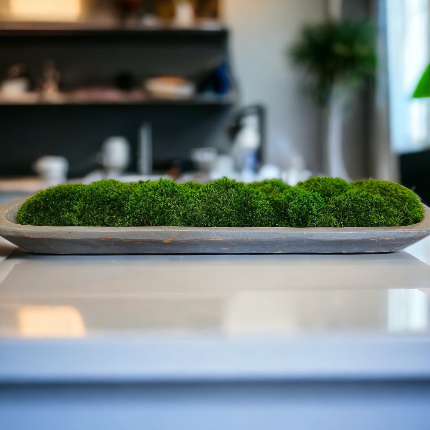 30" konservierte moosgraue Teigschüssel