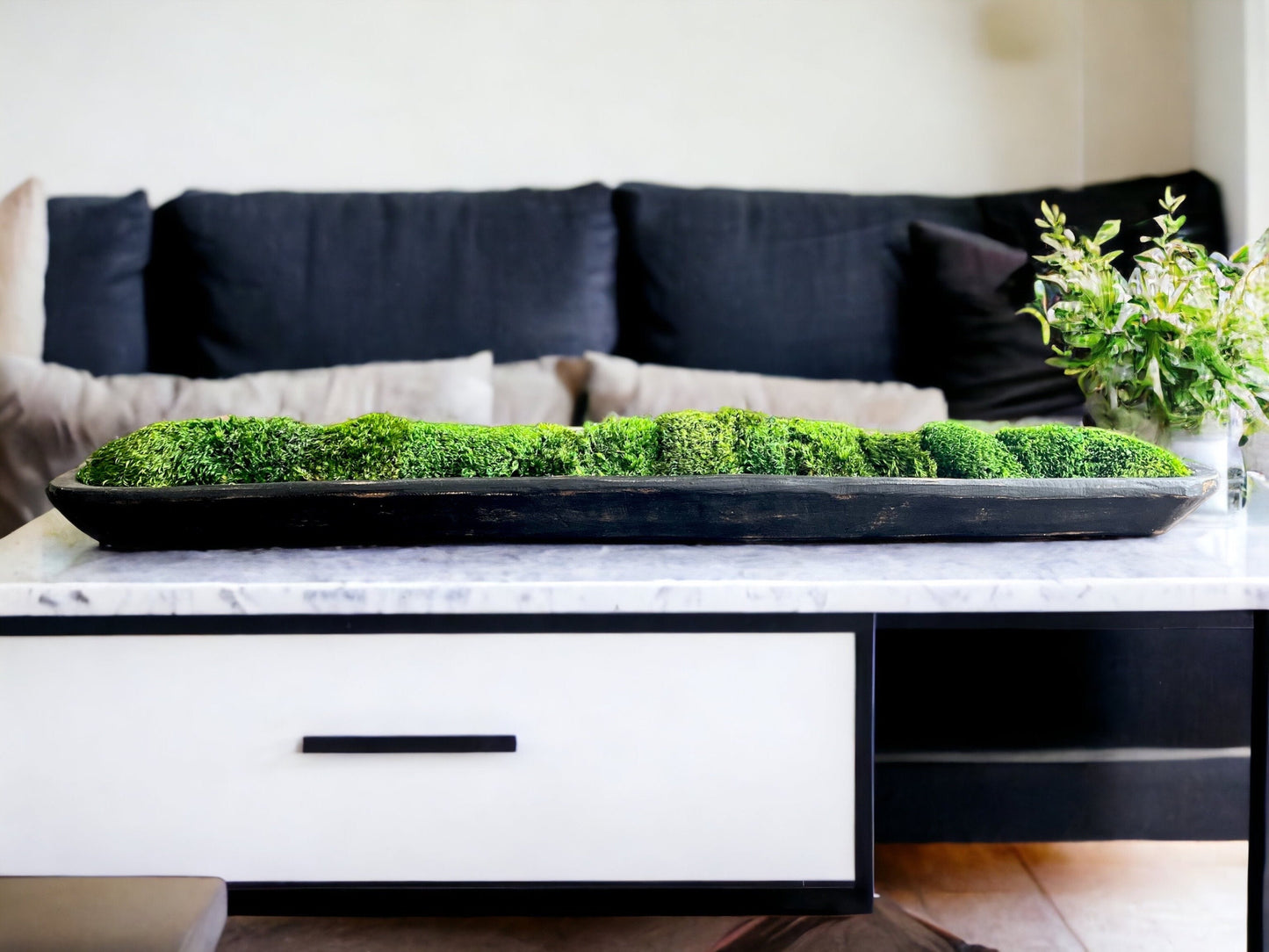 40" lange rustikale Teigschüssel aus Holz