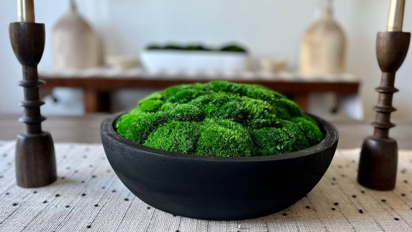 15.5" Extra Large Round Moss Bowl