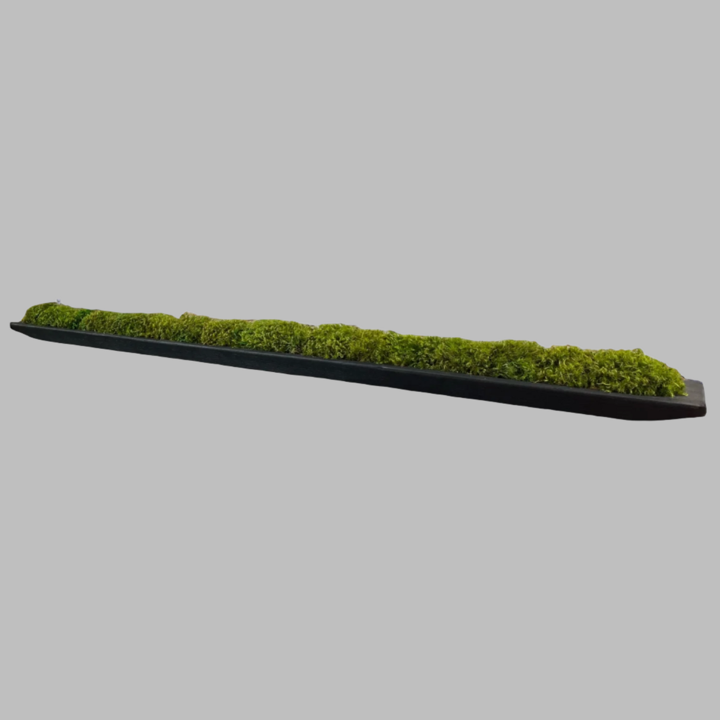 43" Extra Long Rectangle Paulownia Moss Bowl