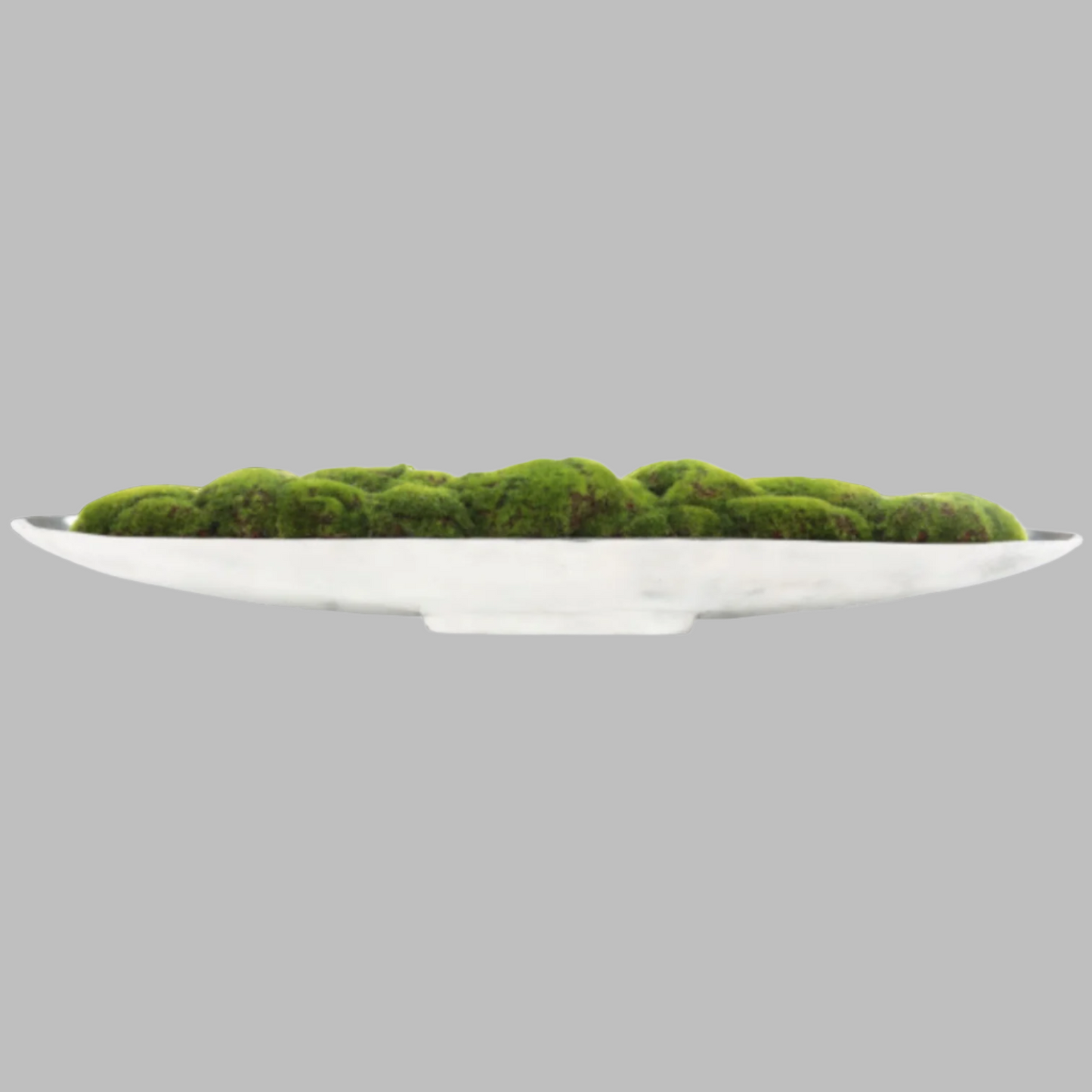 40" Preserved Moss Metal Boat Bowl