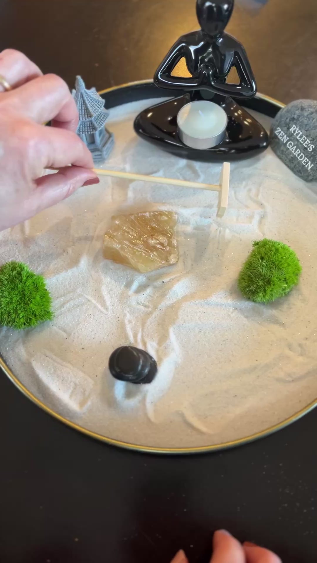 Desktop Zen Garden – Mindfulness Stress Relief Buddha & Crystal