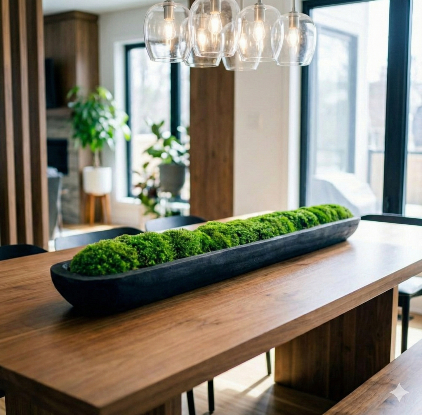 60" Preserved Moss Centerpiece