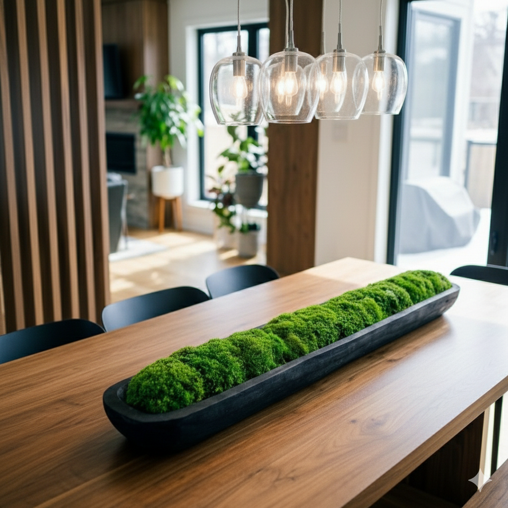 60" Preserved Moss Centerpiece