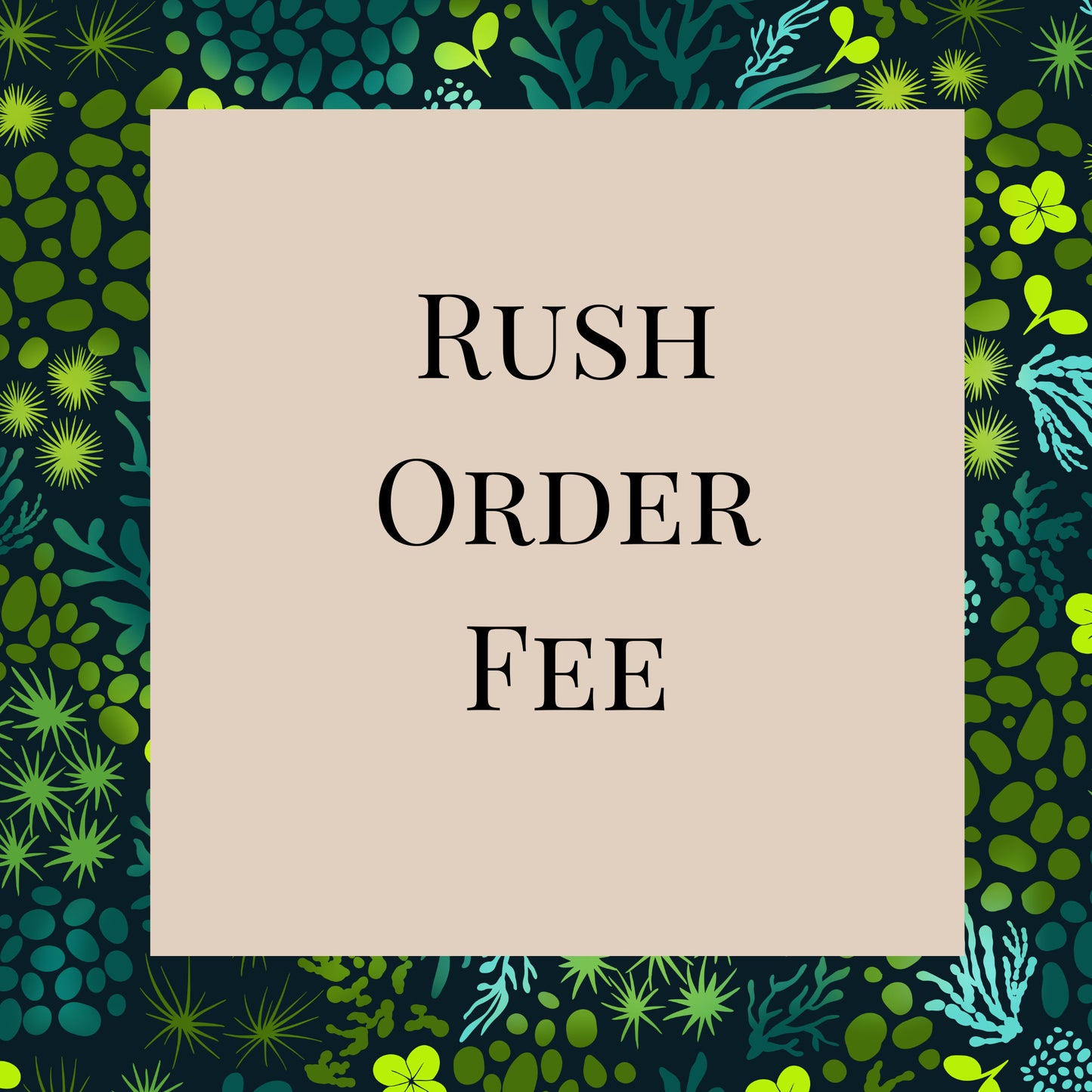 Rush order fee for production